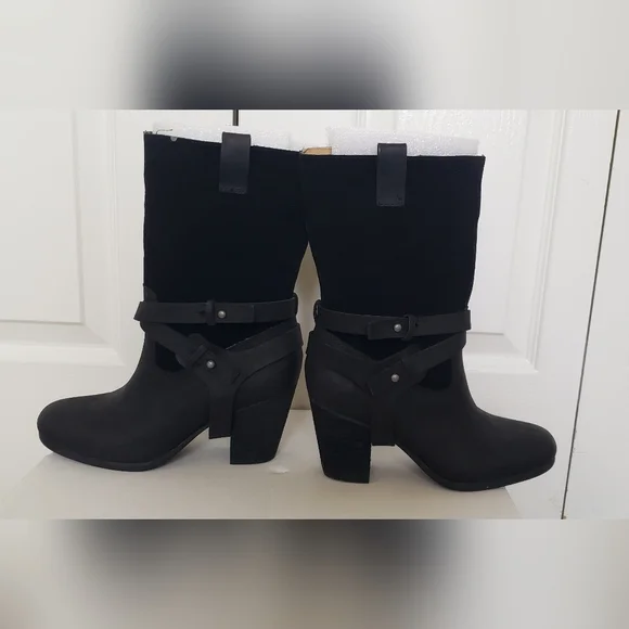 UNWORN Ralph Lauren Denim & Supply MATTIE Leather Boots - Picture 4 of 9